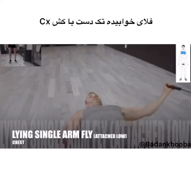 فلای خوابیده تک دست با کش cx