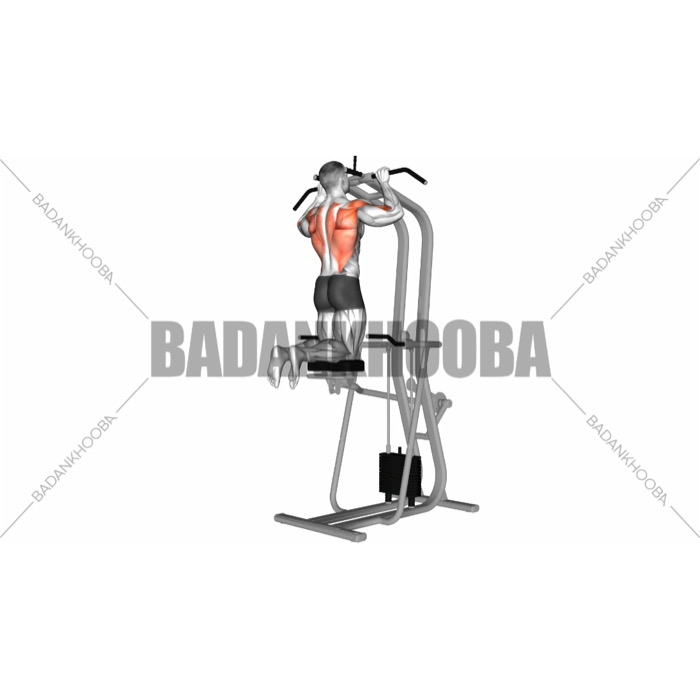 بارفیکس با دستگاه کمکی دست عرض شانه