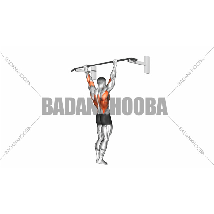 بارفیکس دست باز از جلو