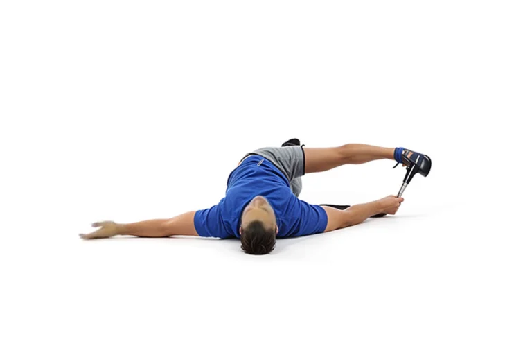 Supine Banded Abductor Stretch