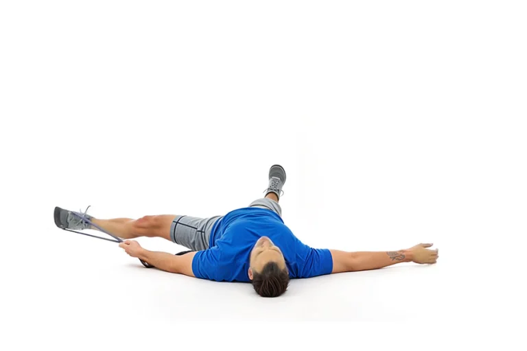 Supine Banded Adductor Stretch