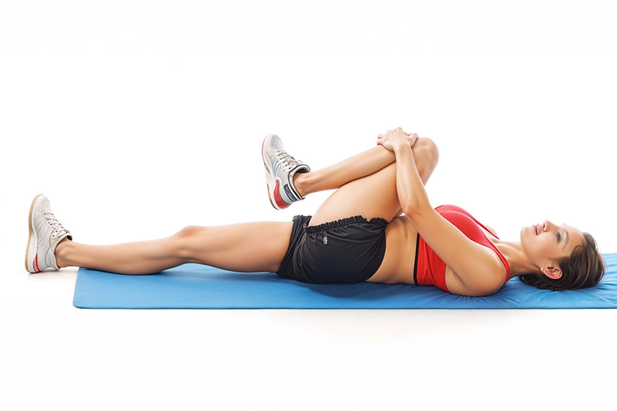 Supine Glute Stretch