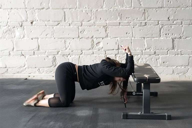 Thoracic Spine Stretch on Bench