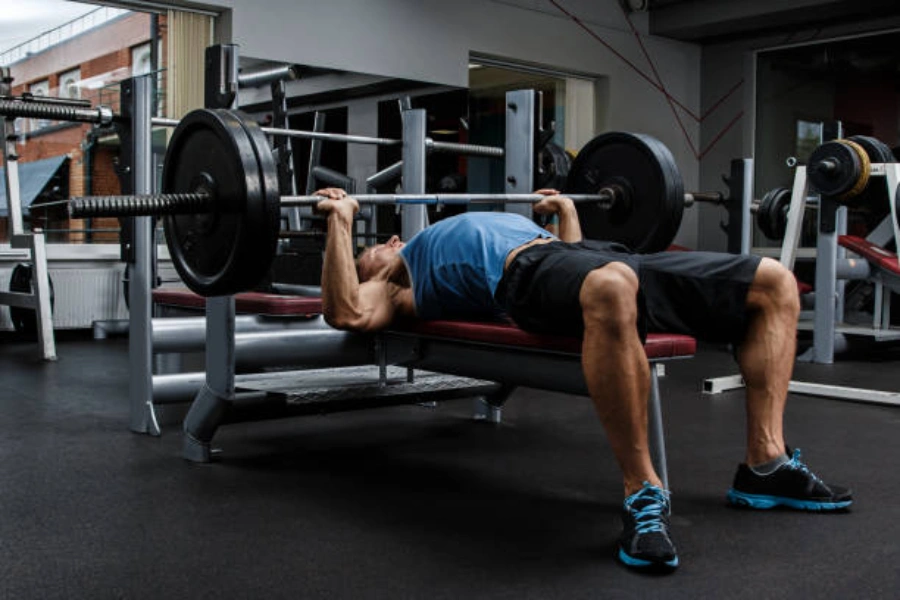 Barbell chest press