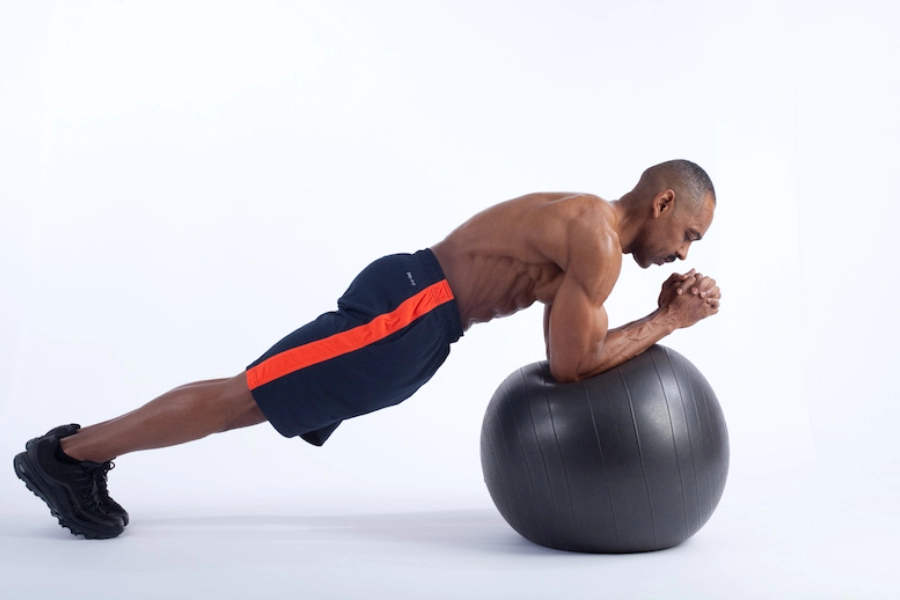 Swiss Ball Plank