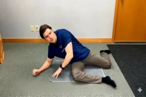 Iliopsoas Stretch on the floor